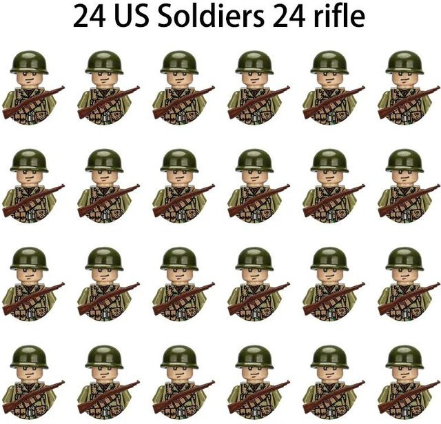 Zweiter Weltkrieg Militärfiguren Soldaten Armee Bausteine, ab 14 Jahre - Bild 1