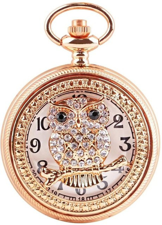 SHUHANG Taschenuhr, Messing, Quarz, Gold, beige, Unisex