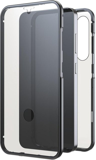 Samsung Galaxy S24 360° Glass Cover Handyhülle in Schwarz und Transparent - Bild 1