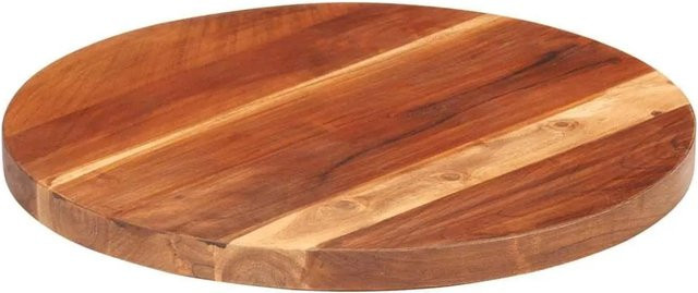 vidaXL Tischplatte aus Massivholz Palisander rund, braun, Durchmesser: 40 cm - Bild 1