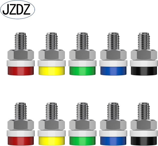 JZDZ 10 Stück Bananenstecker Buchsen 2 mm mit Mutter für elektrische Testverbindungen DIY Terminal Teile - Bild 1
