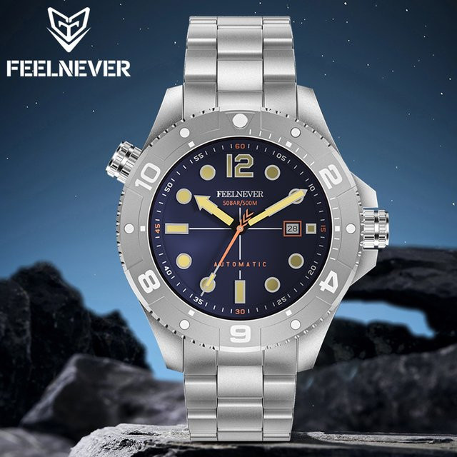 FeelNever Armbanduhr, Automatik, Edelstahl, Saphirglas, 50 ATM, Herren - Bild 1