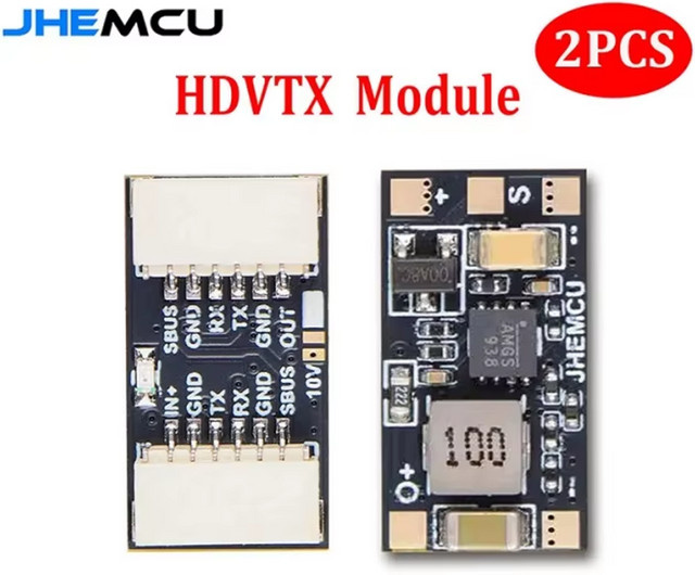 JHEMCU HDVTX Step-down Modul für O3/O4 FPV DIY, 2er-Set, Schwarz, 5V/10V - Bild 1