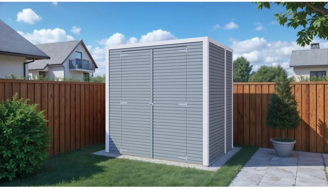 Bertilo Holz-Gartenhaus Box 2 in Grau mit FSC-Zertifizierung B/T/H: 208 x 157 cm - Bild 1