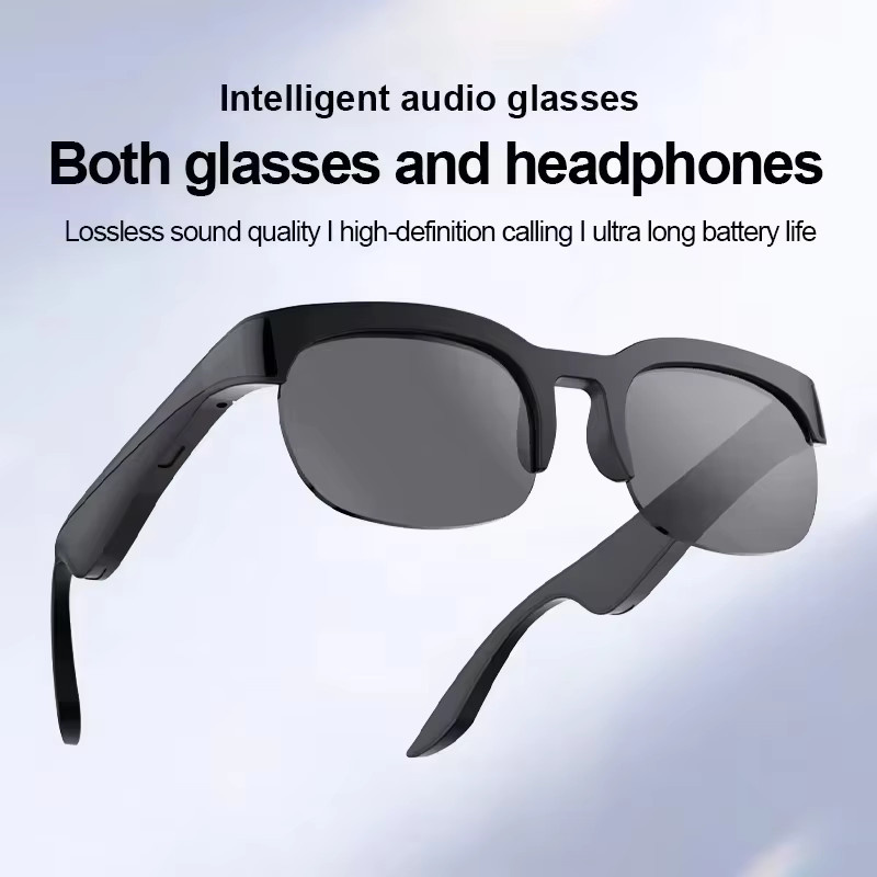 Lenovo Smart-Brille mit KI-Übersetzung, Bluetooth, Aufnahmefunktion und Musikplayer in Schwarz für Damen und Herren - Bild 3
