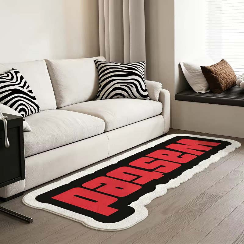 VIKAMA Cooler Langer Seitenteppich in Multicolour, Pflegeleichte Bodenmatte für Schlafzimmer und Gaming-Raum, B/T/H: 120 x 16 cm - Bild 3