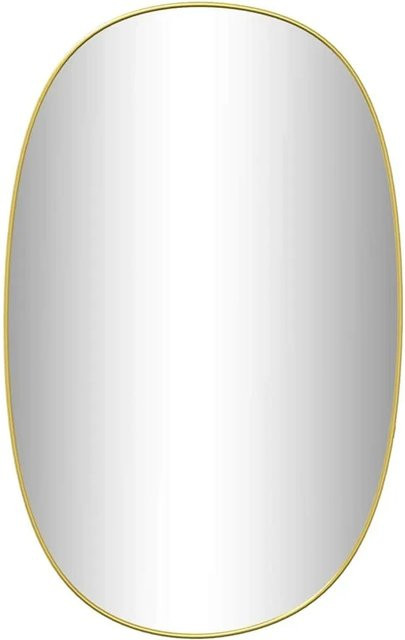 vidaXL Wandspiegel in Gold mit minimalistischer Ästhetik, Breite: 80 cm, Höhe: 50 cm - Bild 1