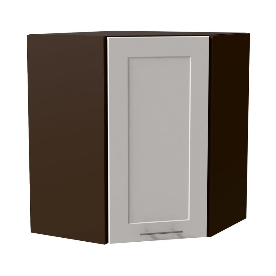 Feldmann-Wohnen Eckhängeschrank Oslo W10/60 in Lava und Weiß Matt mit Soft-Close-Türen, B/T/H: 60 x 60 x 72 cm - Bild 2