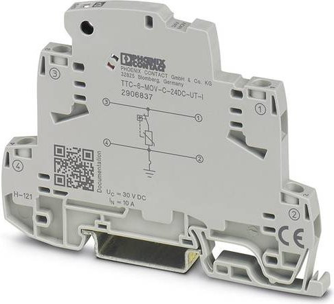 Phoenix Contact Überspannungsschutz-Ableiter TTC-6-MOV-C-24DC-UT-I, Grau - Bild 1