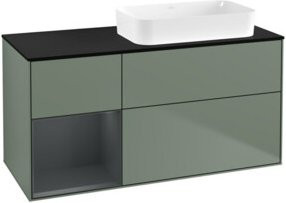 V&B Waschtischunterschrank Finion mit Wandbeleuchtung, Farbe: Lackiert, B/T/H: 120 x 60 x 60 cm - Bild 1