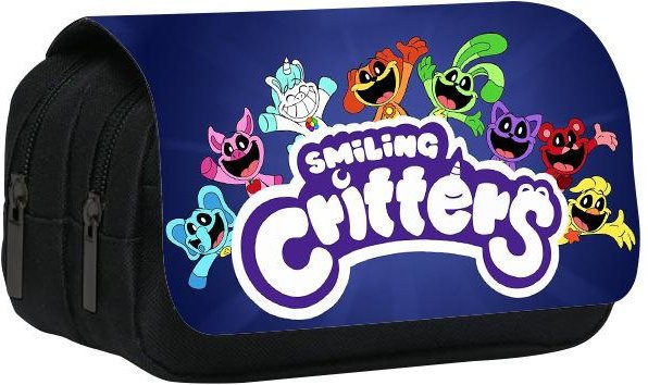 Doppellagiges Federmäppchen Lachende Critters von Fancy Style Studio in Multicolour, Breite: 22 cm - Bild 1