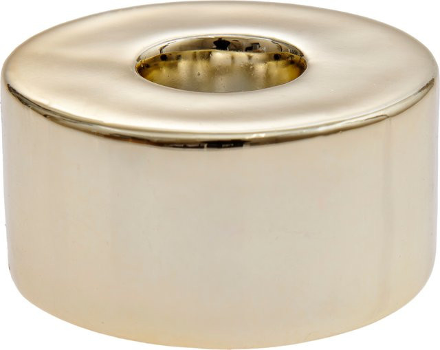 Rico Design Keramikkerzenhalter Gold, Durchmesser: 6 cm, Höhe: 3 cm - Bild 1