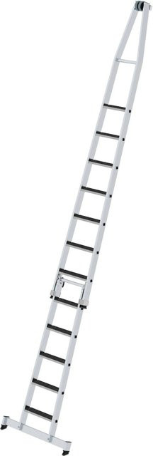 PROREGAL Stufen-Glasreinigerleiter-Satz R13 aus Aluminium in Silber, 2-teilig - Bild 1