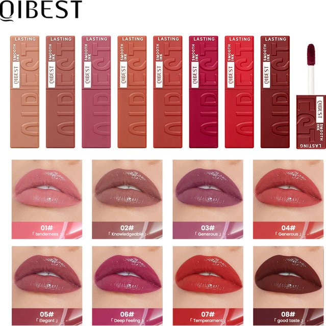 QIBEST Lippenglanz, Rot, Glänzend, Damen - Bild 1