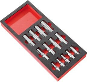 Facom Steckschlüssel-Modul 1/2 Zoll, 13-teilig, Silber - Bild 1