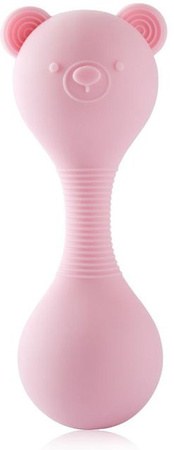 Binchi Outdoor Product Rassel Cartoon Bär, Silikon, rosa, ab 0 Jahre