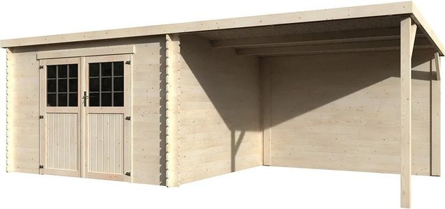 Decor et Jardin Holz-Gartenhaus Eden Log Cabin in Beige, B: 610 cm, T: 298 cm - Bild 1