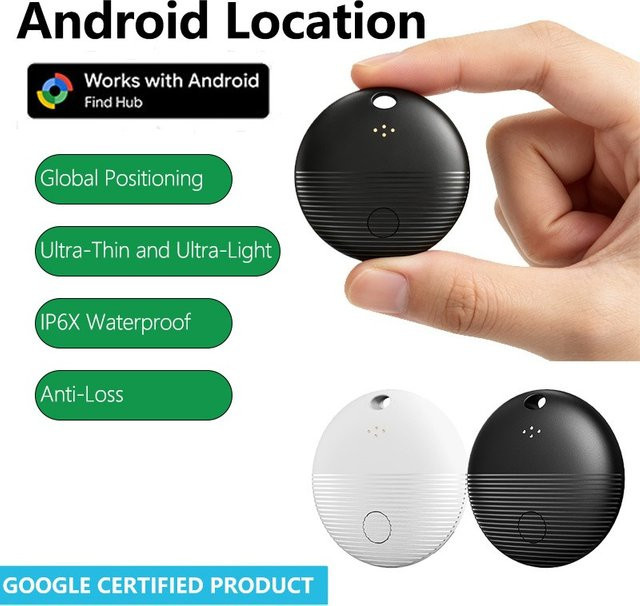 leapii GPS-Tracker mit Google Find My Funktion für Android, GPS-Ortungsgerät in Schwarz für Auto und Fahrrad - Bild 1