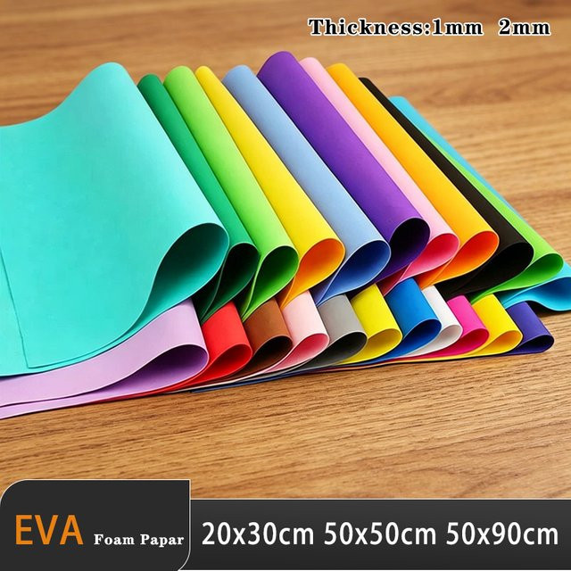 Bunte EVA-Schaumstoffplatten für DIY-Projekte, flexibler Bastelschaumstoff in verschiedenen Stärken und Größen - Bild 1