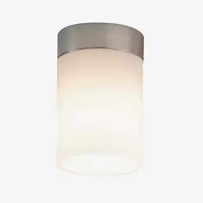 Top Light Dela LED Deckenleuchte in Chrom glänzend mit weißem Glas - Bild 1