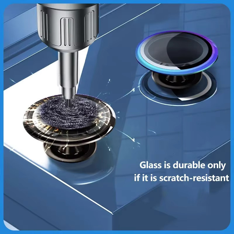 Metall Kamera Objektiv Schutz für Samsung Galaxy Tab S10 FE, S10 Plus, S9 Ultra, Farbe: Schwarz, 9H HD Abdeckung - Bild 3