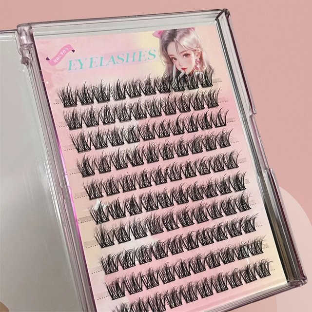 LIMEIKAI Selbstklebende Wimpern, Black, Unisex - Bild 1