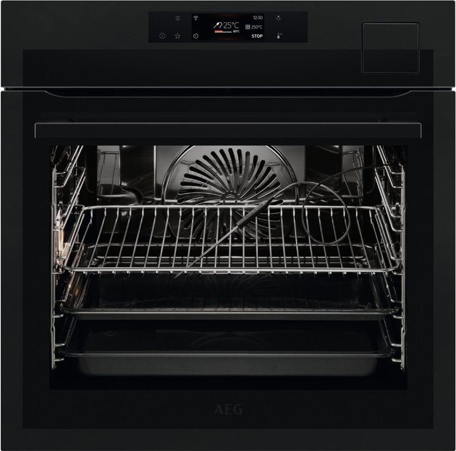 AEG Elektro-Backofen mit Dampfgarer in matt Schwarz - Bild 1