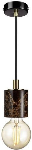 Nordlux Siv 45883018 Pendelleuchte mit Marmor-Optik in Braun für E27 Leuchtmittel - Bild 1