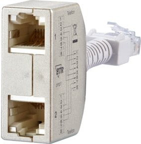 BTR NETCOM Cable-sharing-Adapter ISDN/ISDN Set in Beige - Bild 1