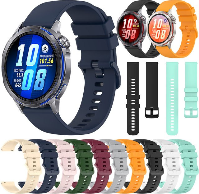 Huawei Uhrenarmband Silikon, 20mm 22mm, Unisex, Multicolour - Bild 1