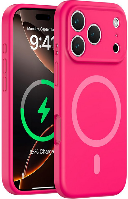 Apple MagSafe Flüssigsilikon-Hülle für iPhone 17 Pro Max in Pink - Bild 1