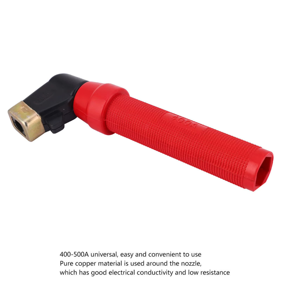 WALFRONT Schweißelektrodenhalter Stick Halter für 400A Schweißarbeiten in Rot - Bild 2