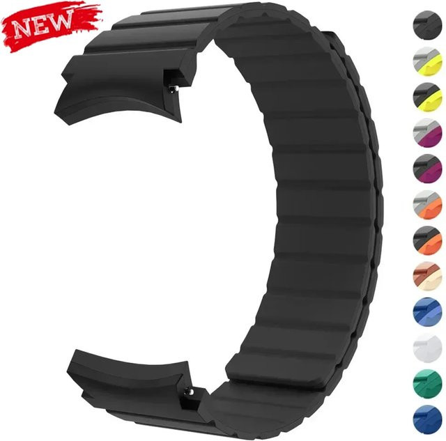 CAOWTAN Uhrenarmband Silikon, Samsung Galaxy Watch 7 6 5 4, Magnetband - Bild 1