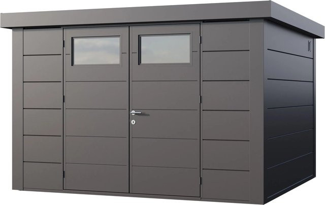 Telluria Gerätehaus Classico in Silber, B/H/T: 348 x 219 x 318 cm - Bild 1