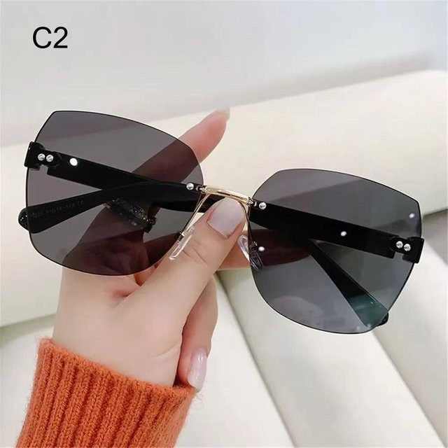 Aoseides Sonnenbrille randlos, square, Metall, Unisex, schwarz - Bild 1
