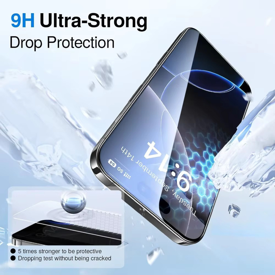 DIXSG 3er Pack Ultra HD Panzerglas für iPhone 17 16 15 14 13 12 11 Pro Max Plus XR XS transparent - Bild 3
