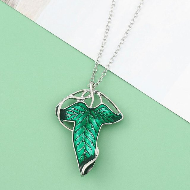 Arwen Evenstar Anhänger Halskette, Silber, Grün, Damen - Bild 1