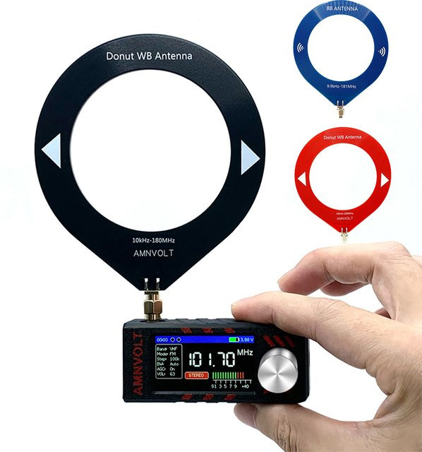 ALLOET SI4732 Mini-Ringantennenmodul für Mittelwellen und Kurzwellen, Farbe: Schwarz - Bild 1