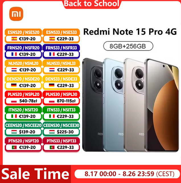 Xiaomi Redmi Note 15 Pro 4G Smartphone mit 256 GB Speicher, NFC, 6,77 Zoll Display, Schwarz/Blau - Bild 1