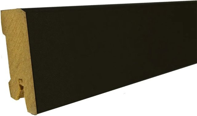 Döllken Sockelleiste Cubica modern in Schwarz, H x B x T: 60 x 16 x 2400 mm - Bild 1