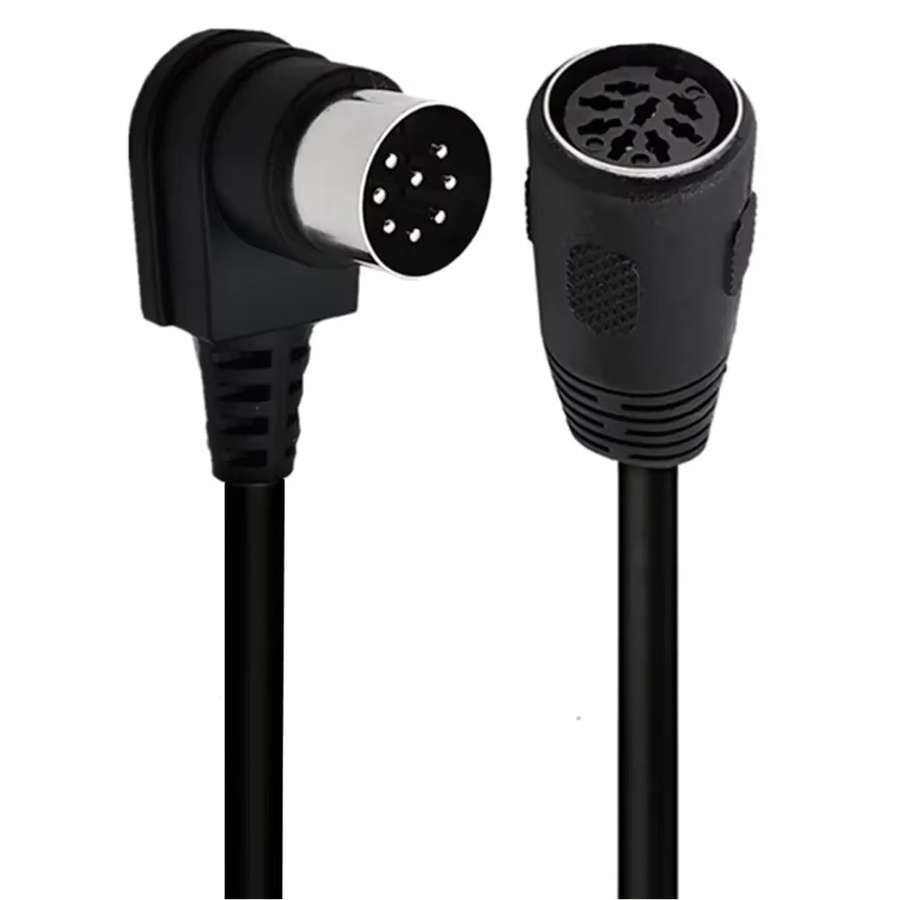 BSN DIN 8Pin Stecker und Buchse Verlängerungskabel in Schwarz für Konferenz-Audiosysteme und Handmikrofone - Bild 5