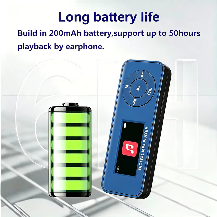 KEBIDU Tragbarer Bluetooth MP3-Player mit HiFi-Sound, FM-Radio und E-Book-Unterstützung - Bild 6