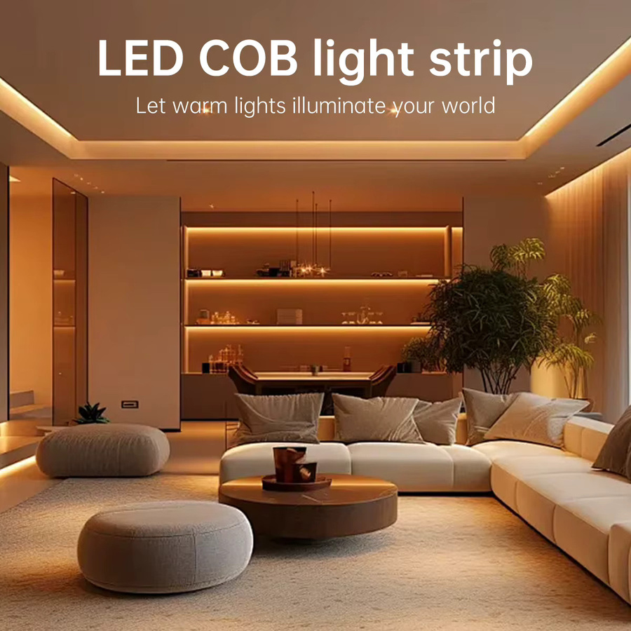 MALITAI Dimmbarer CCT COB LED Streifen mit EU-Stecker und Driver, 24V, Weiß, Breite: 8 mm - Bild 5