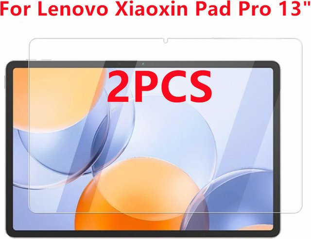 2 Stück Lenovo Xiaoxin Pad Pro 13 (13 Zoll) Displayschutzfolie aus 9H gehärtetem Glas, transparent, kratzfest und blasenfrei - Bild 1