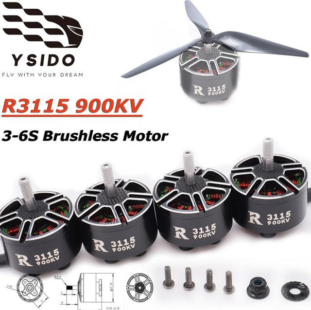 YSIDO R3115 3115 900KV Bürstenloser Motor für RC Multirotor FPV Racing Drone - Bild 1