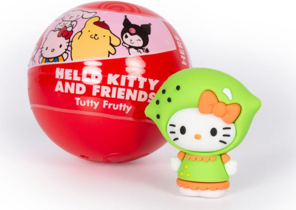 Hello Kitty Minifigur in Grün aus Kunststoff mit Punktemuster - Bild 1