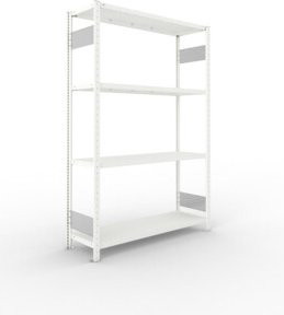 Meta Steckregal CLIP S3 230 LR mit 4 Böden, Farbe: Lichtgrau, B/T/H: 200 x 130 x 40 cm - Bild 1