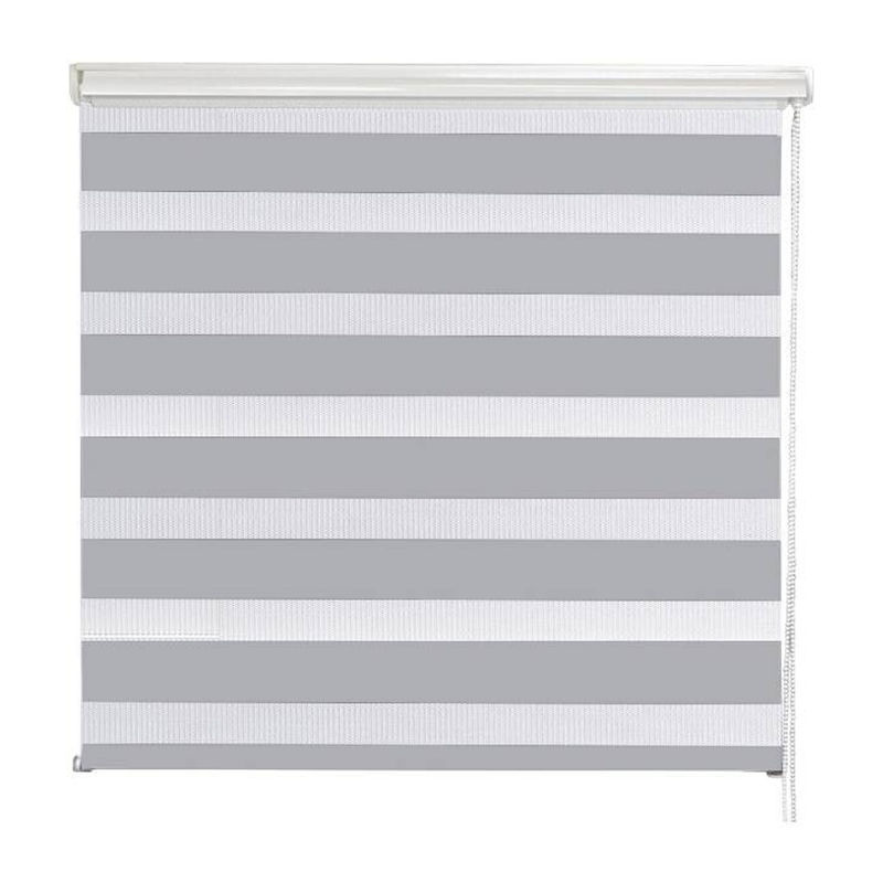 Pocoline Doppelrollo Day & Night mit Blende Easy Fix in Silber, B: 55 cm, H: 160 cm - Bild 2