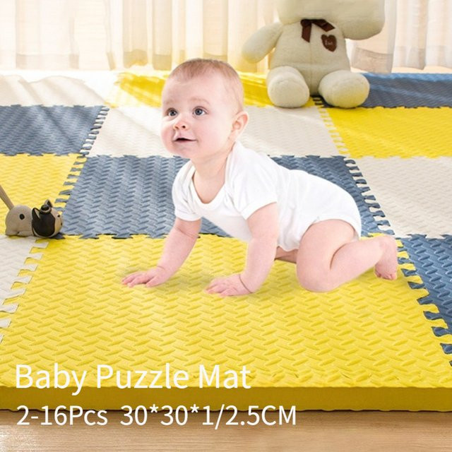DHDH Schaum Baby Puzzle Boden Matte, Bunt / Mehrfarbig, 2-16-teiliges Set - Bild 1