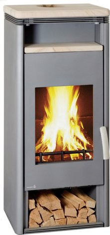 Wamsler Kaminofen Fulgor KO KF in Grau mit 8 kW Leistung - Bild 1